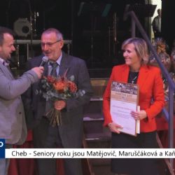 Cheb: Seniory roku jsou Matějovič, Maruščáková a Kaňková (TV Západ)