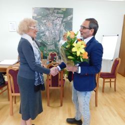 Cheb: Oslava krásného jubilea paní Aleny Kovaříkové