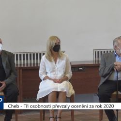 Cheb: Tři osobnosti převzaly ocenění za rok 2020 (TV Západ)