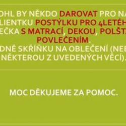 Cheb: Útočiště shání postýlku pro 4letého chlapce