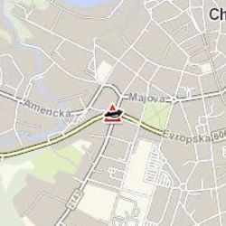 Cheb: V Evropské ulici došlo ke střetu dvou vozidel