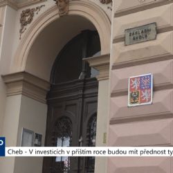 Cheb: V investicích v příštím roce budou mít přednost ty s dotací (TV Západ)