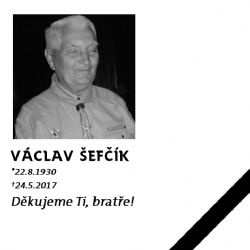Cheb: V nedožitých 87 letech zesnul Václav Šefčík