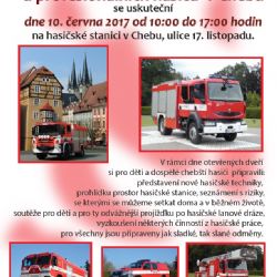 Cheb: Ve městě se bude konat Den otevřených dveří na stanici profesionálních hasičů