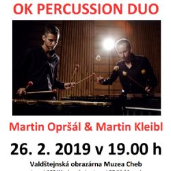 Cheb: Ve městě vystoupí OK Percussion Duo
