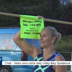 Cheb: Velká cena zažila zlatý oštěp Báry Špotákové (TV Západ)	