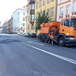 Cheb: Výspravy komunikací ve městě