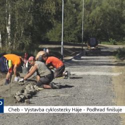 Cheb: Výstavba cyklostezky Háje – Podhrad finišuje (TV Západ)	