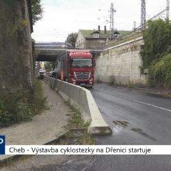 Cheb: Výstavba cyklostezky na Dřenici startuje (TV Západ)	
