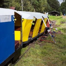 Chebsko: Na Soosu vykolejil turistický vláček  