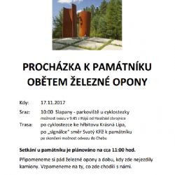 Chebsko: Pozvánka na setkání u památníku