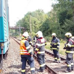 Citice: Hasiči zasahovali u požáru lokomotivy