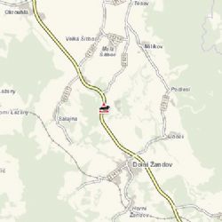 Dolní Žandov: Osobní vozidlo havarovalo do příkopu