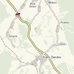 Dolní Žandov: Střet osobního vozidla s nákladním