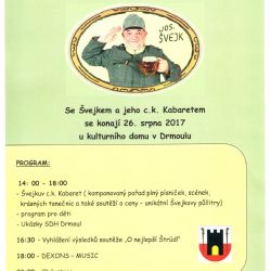 Drmoul: Město pořádá slavnosti se Švejkem a jeho c.k. Kabaretem 