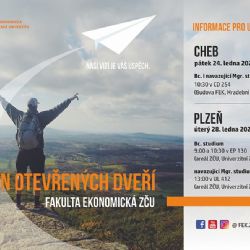 Fakulta ekonomická ZČU v Plzni zve na Den otevřených dveří