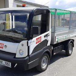 Františkovy Lázně: Elektromobil na vývoz odpadkových košů