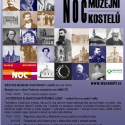 Františkovy Lázně: Muzejní noc. Po stopách slavných návštěvníků lázní