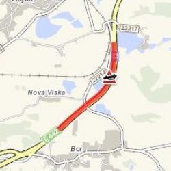 Hájek: Střet osobního vozidla s autobusem