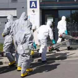 Hasiči provedli desinfekci části chebské nemocnice