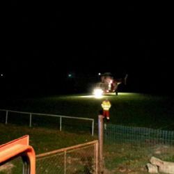 Hazlov: Řidiče transportoval do nemocnice vrtulník