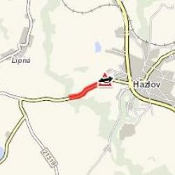 Hazlov: U města havarovalo vozidlo do příkopu