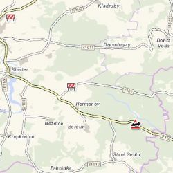 Heřmanov: U obce havarovalo osobní vozidlo