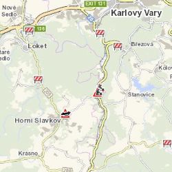 Horní Slavkov: U města se stále šetří dopravní nehoda náklaďáku