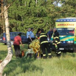 Horní Slavkov: Žena uvízla v rašeliništi. Zachránili ji hasiči 