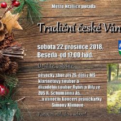 Hranice: Město zve na Tradiční české Vánoce