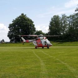 Hranice: Pro popálenou osobu letěl vrtulník