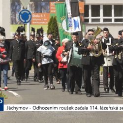 Jáchymov: Odhozením roušek začala 114. lázeňská sezona (TV Západ)