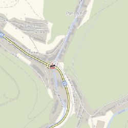 Jáchymov: Osobní vozidlo havarovalo na kruhém objezdu