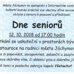 Jáchymov: V pátek ve městě oslaví Den seniorů