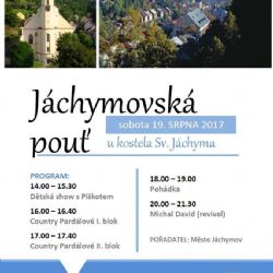 Jáchymov: V sobotu se ve městě koná pouť