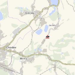 Jimlíkov: U obce skončilo osobní vozidlo mimo komunikaci