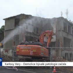 Karlovy Vary: Demolice bývalé patologie začala (TV Západ)