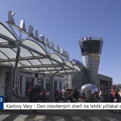 Karlovy Vary: Den otevřených dveří na letišti přilákal davy lidí (TV Západ)