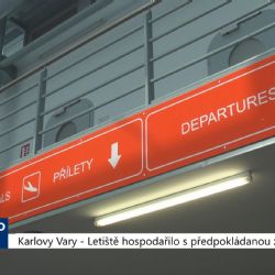 Karlovy Vary: Letiště hospodařilo s předpokládanou ztrátou (TV Západ)