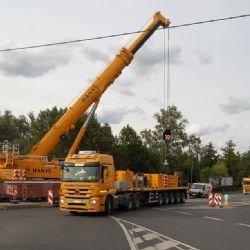 Karlovy Vary: Minulý týden začala stavba nosníků nového Doubského mostu