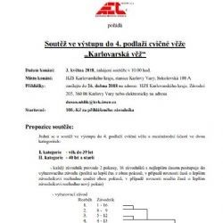 Karlovy Vary: Na začátku května proběhne soutěž ve výstupu na cvičnou věž