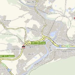 Karlovy Vary: U města došlo k dopravní nehodě