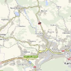 Karlovy Vary: U města došlo k dopravní nehodě se zraněním