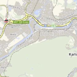 Karlovy Vary: U města se střetla dvě vozidla