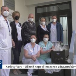 Karlovy Vary: Učitelé napekli mazance zdravotníkům (TV Západ)