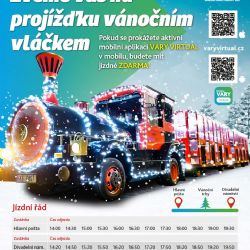 Karlovy Vary: Vánoční vláček do centra města vyrazí
