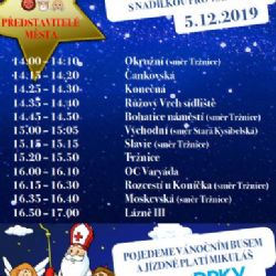 Karlovy Vary: Ve městě bude jezdit vánoční autobus s Mikulášem