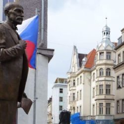 Karlovy Vary: Vzpomínkové setkání u sochy Tomáše Garrigua Masaryka