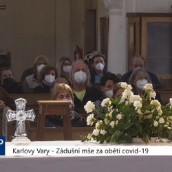 Karlovy Vary: Zádušní mše za oběti covid-19 (TV Západ)
