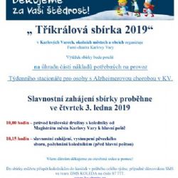 Karlovy Vary: Zítra bude zahájena Tříkrálová sbírka